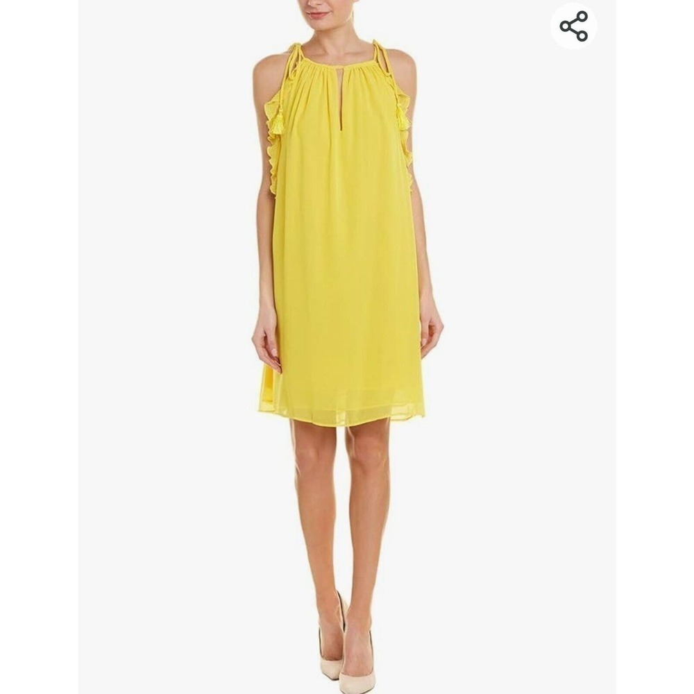 CATHERINE Catherine Malandrino Women Yellow Shift Dress S